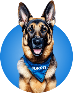 German Shepherd with FURRO bandana